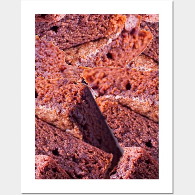Brownie food pattern Wall Art by richercollections